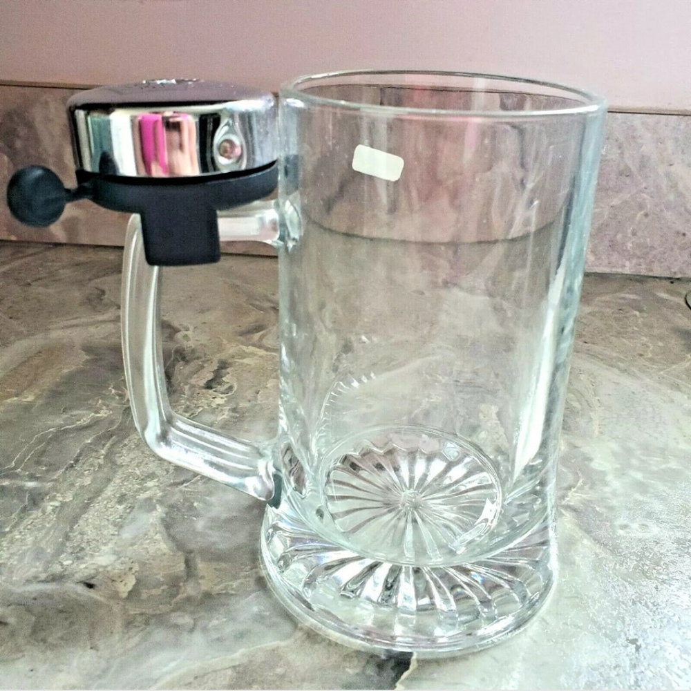 Vintage Beer Stein with Silver Service Bell West Germany Shamrock Rare